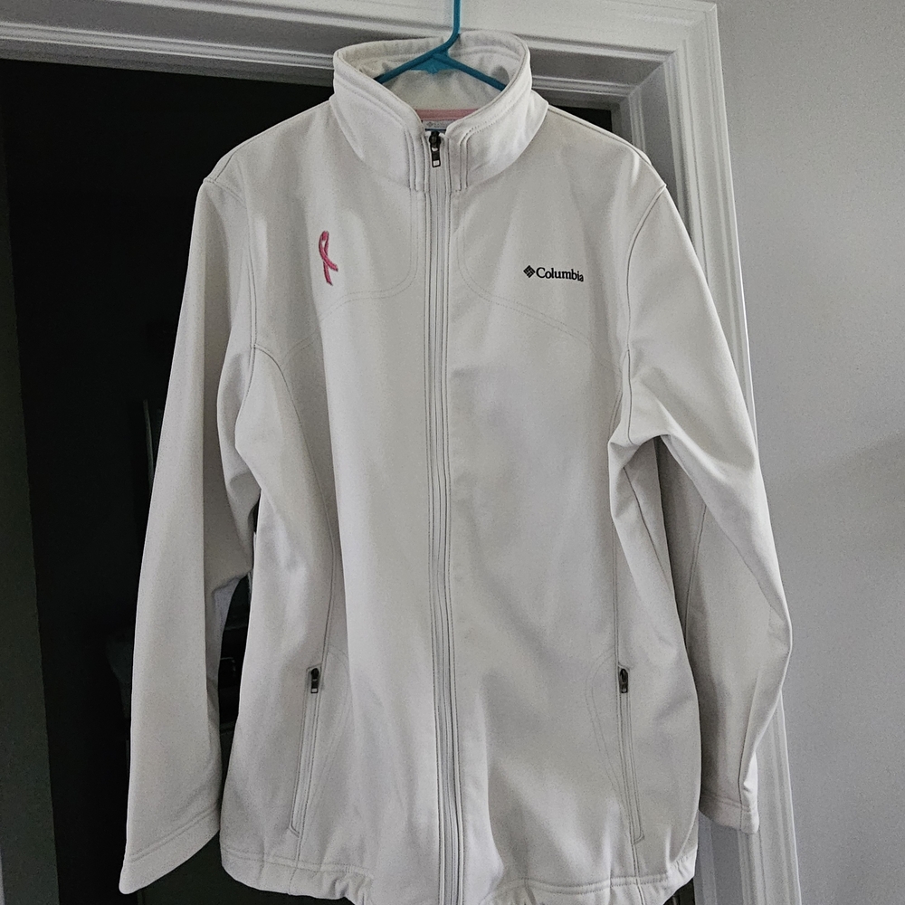Columbia Pink Ribbon soft shell jacket 1X